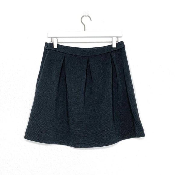 Madewell Y2K Bistro Texture Striped A-Line Pleated Mini Skirt sz 12 Large - Picture 7 of 11